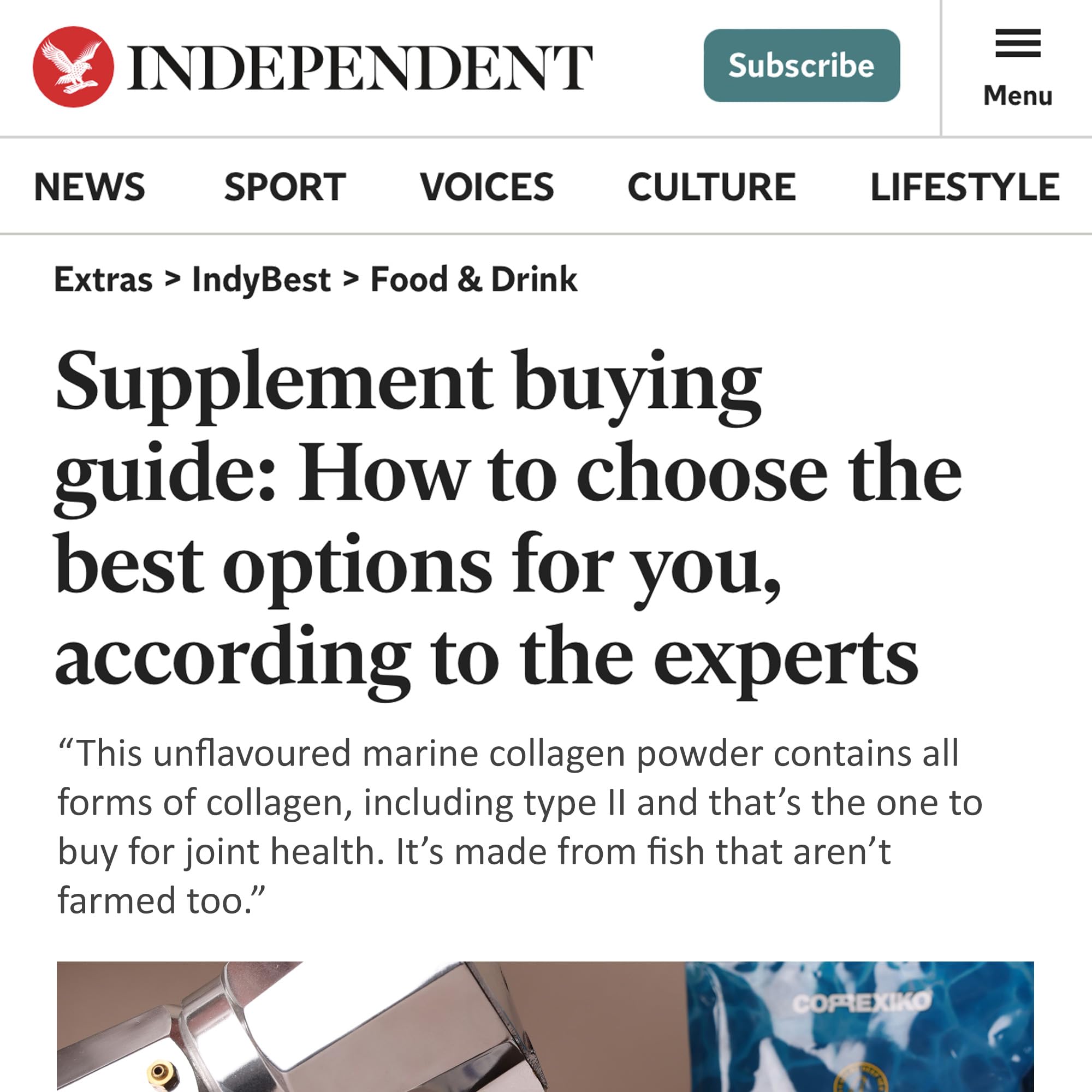 CORREXIKO Premium Marine Collagen Powder - Wild Caught Fish from Canada (Not Farmed)